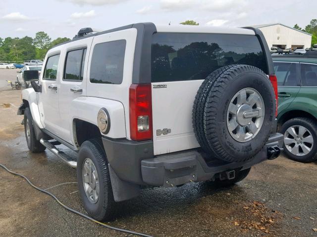 5GTEN13E988149243 - 2008 HUMMER H3 WHITE photo 3