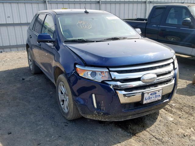 2FMDK4JC3CBA61367 - 2012 FORD EDGE SEL BLUE photo 1