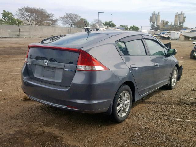 JHMZE2H73AS000987 - 2010 HONDA INSIGHT EX CHARCOAL photo 4