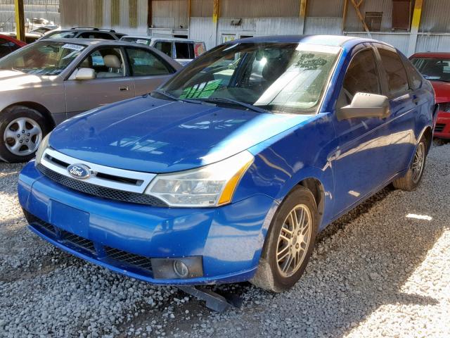 1FAHP3FN1BW193719 - 2011 FORD FOCUS SE BLUE photo 2