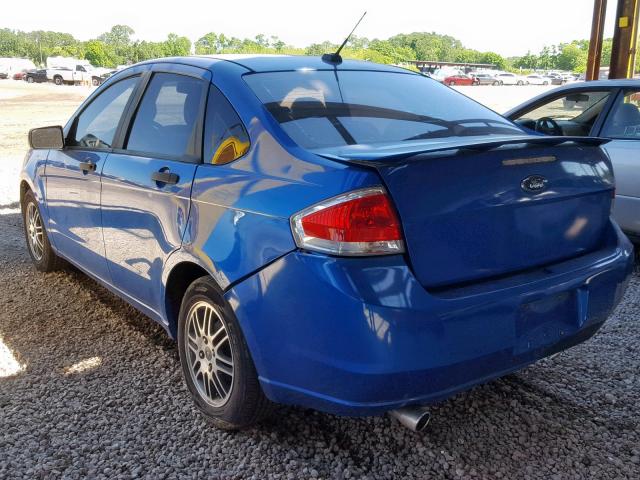 1FAHP3FN1BW193719 - 2011 FORD FOCUS SE BLUE photo 3