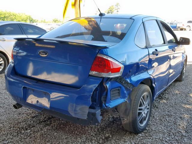 1FAHP3FN1BW193719 - 2011 FORD FOCUS SE BLUE photo 4