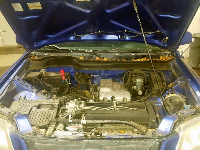 JHLRD1865YC001250 - 2000 HONDA CR-V EX BLUE photo 7