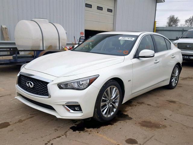 JN1EV7AP4JM591524 - 2018 INFINITI Q50 LUXE WHITE photo 2