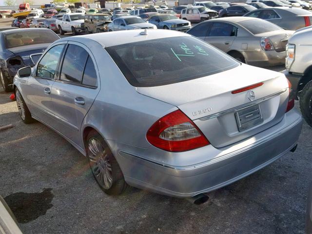 WDBUF56X68B337529 - 2008 MERCEDES-BENZ E 350 SILVER photo 3