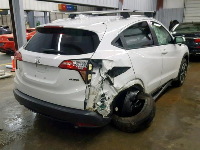 3CZRU6H78JM700521 - 2018 HONDA HR-V EXL WHITE photo 4