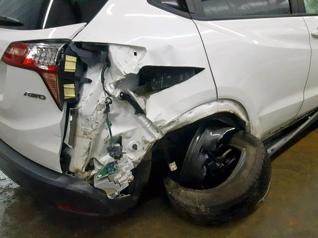 3CZRU6H78JM700521 - 2018 HONDA HR-V EXL WHITE photo 9