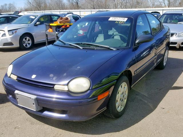 1B3ES47C7WD729168 - 1998 DODGE NEON HIGHL PURPLE photo 2