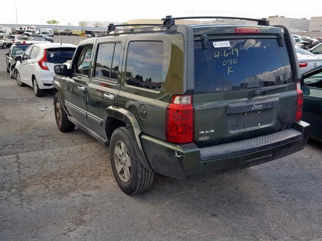 1J8HG48K06C319815 - 2006 JEEP COMMANDER მწვანე ფოტო 3