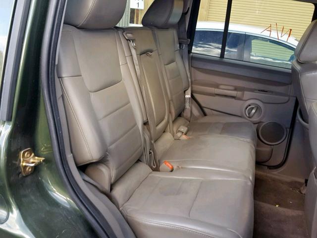1J8HG48K06C319815 - 2006 JEEP COMMANDER მწვანე ფოტო 6