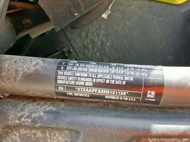 57XAAPFA3H8121135 - 2017 POLARIS SLINGSHOT BLACK photo 10