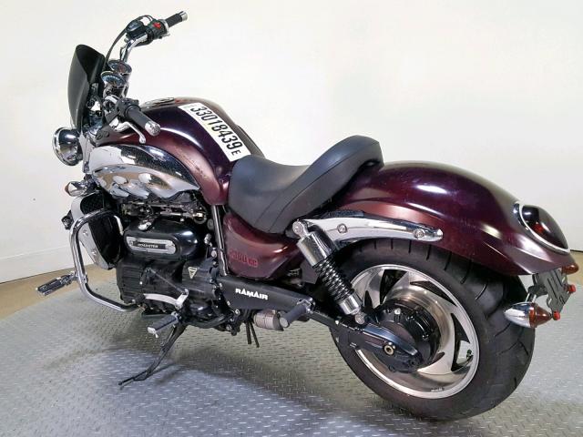 SMTC02L40BJ473032 - 2011 TRIUMPH MOTORCYCLE ROCKET III MAROON photo 6