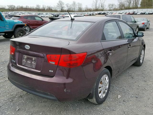 KNAFU4A26A5046732 - 2010 KIA FORTE EX BROWN photo 4