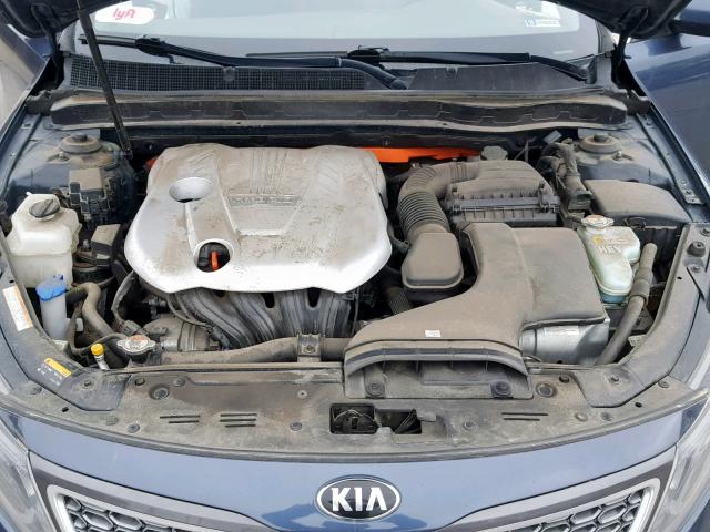 KNAGM4AD3E5069185 - 2014 KIA OPTIMA HYB BLUE photo 7