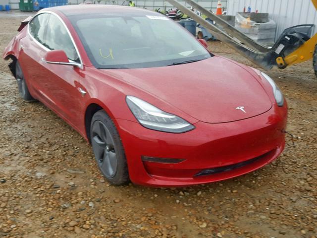 5YJ3E1EA1JF041620 - 2018 TESLA MODEL 3 RED photo 1