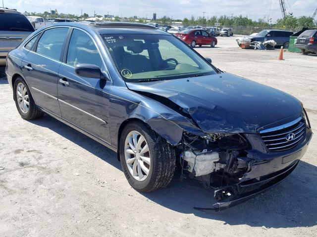 KMHFC46FX6A125851 - 2006 HYUNDAI AZERA SE BLUE photo 1