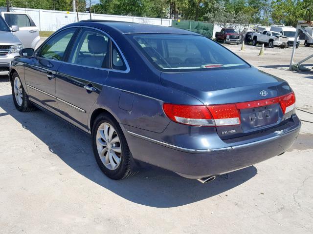 KMHFC46FX6A125851 - 2006 HYUNDAI AZERA SE BLUE photo 3