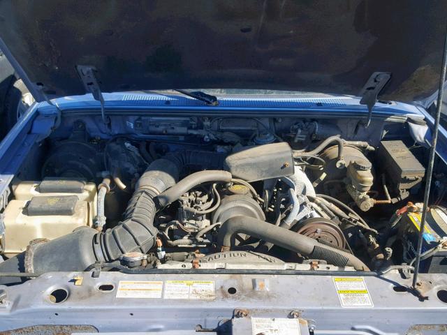 1FTCR10A9VUB37732 - 1997 FORD RANGER BLUE photo 7