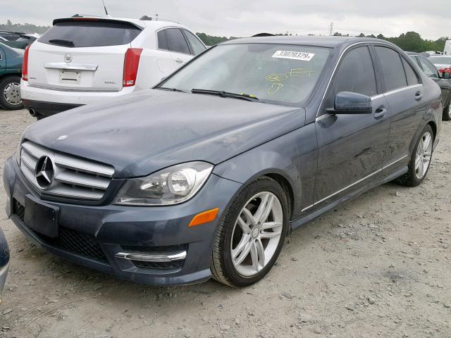 WDDGF4HB5DR256006 - 2013 MERCEDES-BENZ C 250 CHARCOAL photo 2