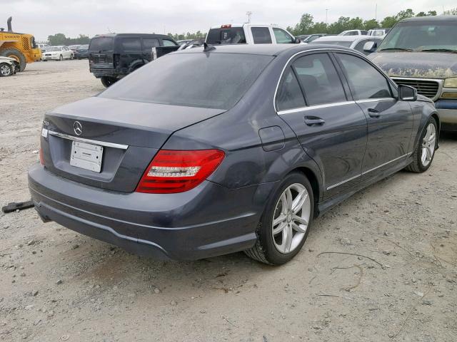 WDDGF4HB5DR256006 - 2013 MERCEDES-BENZ C 250 CHARCOAL photo 4