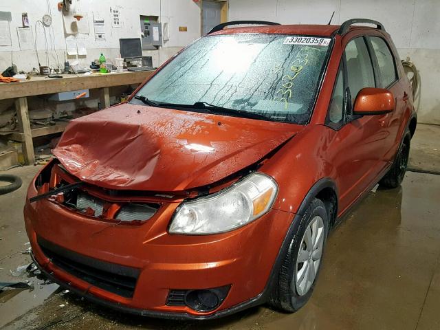 JS2YA5A34A6300828 - 2010 SUZUKI SX4 ORANGE photo 2