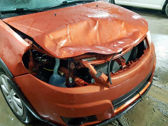 JS2YA5A34A6300828 - 2010 SUZUKI SX4 ORANGE photo 9