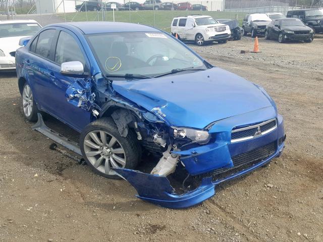 JA32U8FW3BU045693 - 2011 MITSUBISHI LANCER GTS BLUE photo 1