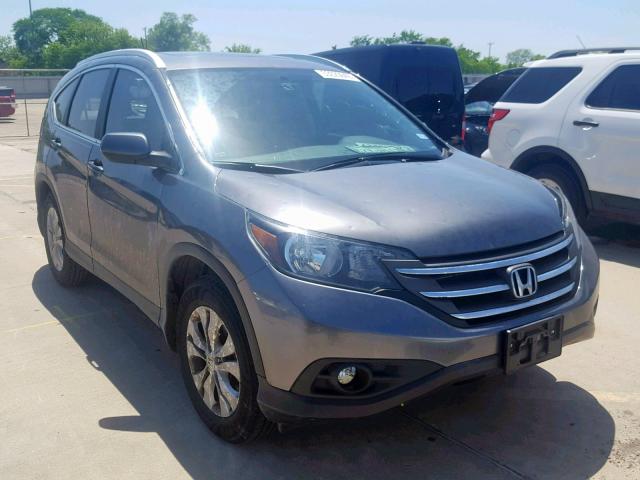 2HKRM3H72EH512805 - 2014 HONDA CR-V EXL GRAY photo 1