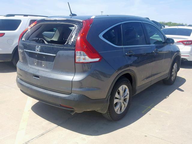 2HKRM3H72EH512805 - 2014 HONDA CR-V EXL GRAY photo 4