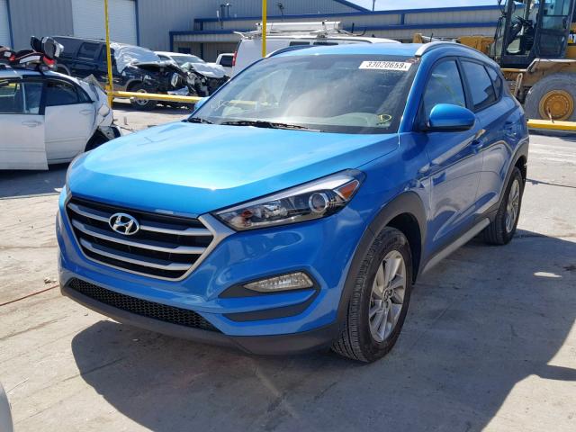 KM8J33A43HU473504 - 2017 HYUNDAI TUCSON LIM BLUE photo 2