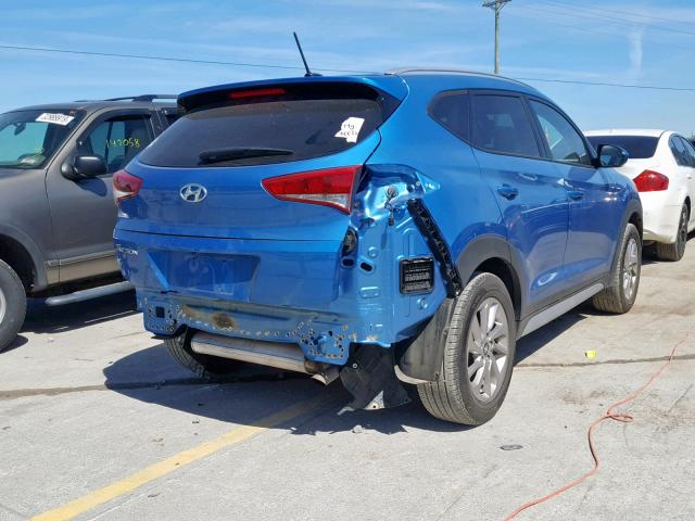 KM8J33A43HU473504 - 2017 HYUNDAI TUCSON LIM BLUE photo 4