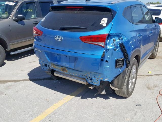 KM8J33A43HU473504 - 2017 HYUNDAI TUCSON LIM BLUE photo 9