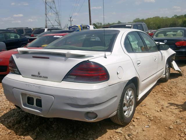 1G2NF52E54C224562 - 2004 PONTIAC GRAND AM S WHITE photo 4