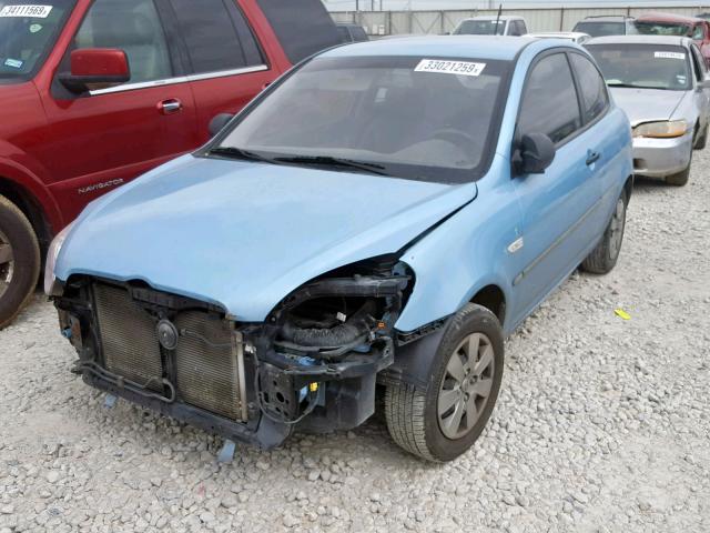 KMHCM36C99U119641 - 2009 HYUNDAI ACCENT GS BLUE photo 2