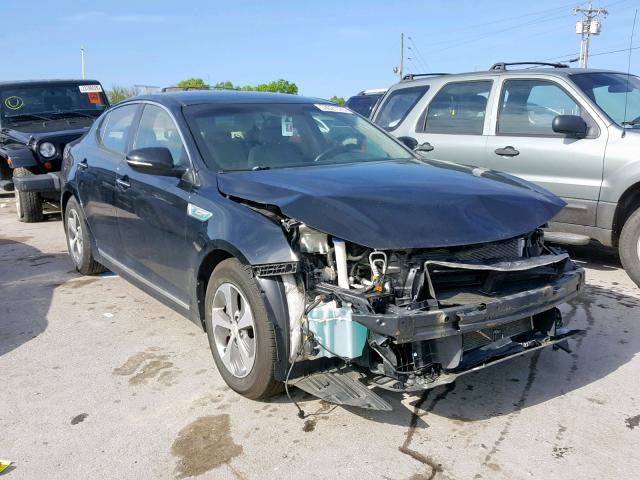 KNAGM4AD3E5067100 - 2014 KIA OPTIMA HYB BLACK photo 1