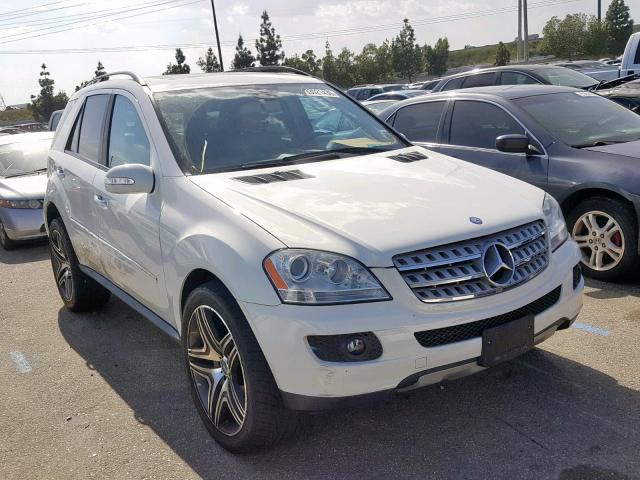 4JGBB86E78A393596 - 2008 MERCEDES-BENZ ML 350 WHITE photo 1