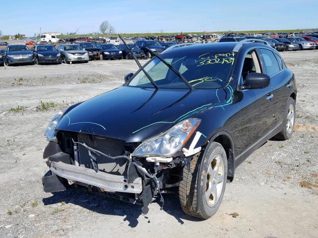 JNKAJ09F39M951368 - 2009 INFINITI EX35 BASE BLACK photo 2