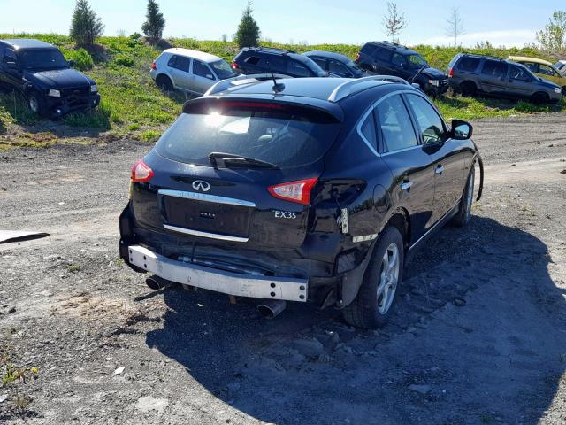 JNKAJ09F39M951368 - 2009 INFINITI EX35 BASE BLACK photo 4