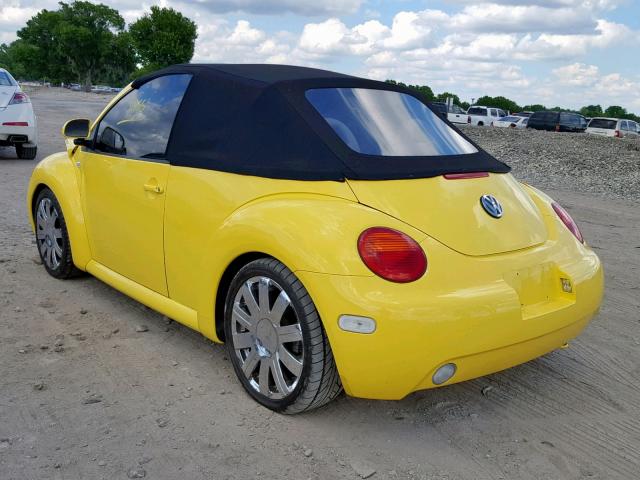 3VWDD21C8YM470762 - 2000 VOLKSWAGEN NEW BEETLE ყვითელი ფოტო 3