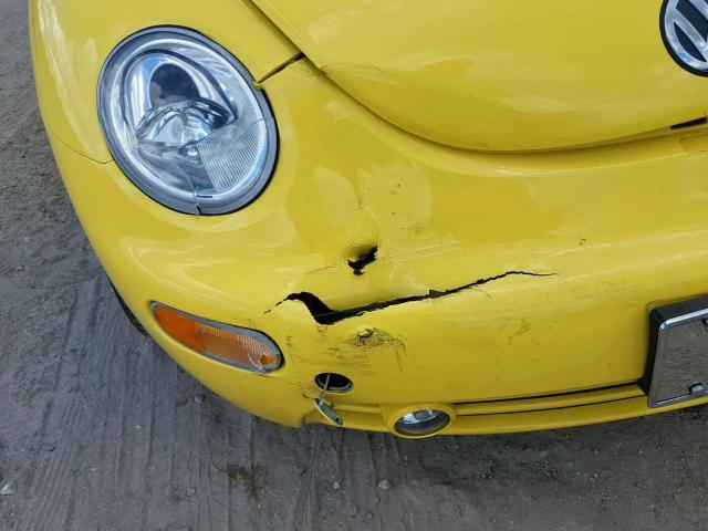 3VWDD21C8YM470762 - 2000 VOLKSWAGEN NEW BEETLE ყვითელი ფოტო 9
