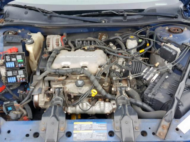 2G1WF52E259186547 - 2005 CHEVROLET IMPALA BLUE photo 7