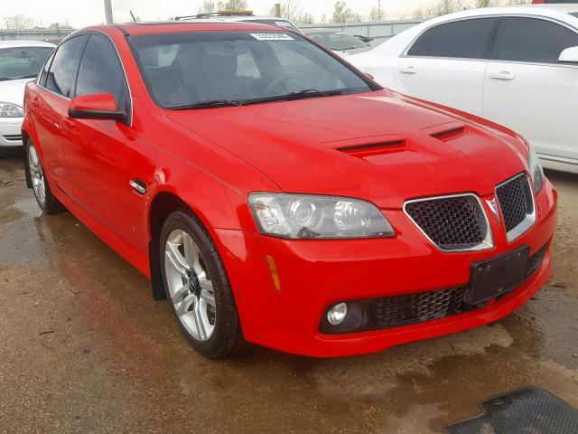 6G2ER57719L180815 - 2009 PONTIAC G8 RED photo 1