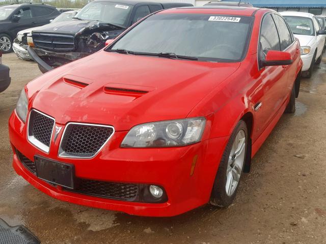 6G2ER57719L180815 - 2009 PONTIAC G8 RED photo 2