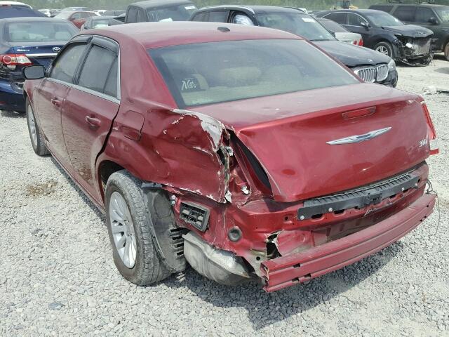 2C3CCAAG2CH312184 - 2012 CHRYSLER 300 RED photo 3