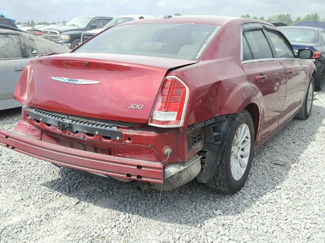 2C3CCAAG2CH312184 - 2012 CHRYSLER 300 RED photo 4