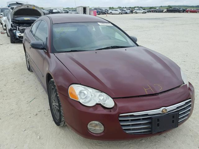 4C3AG42GX3E180762 - 2003 CHRYSLER SEBRING LX BURGUNDY photo 1