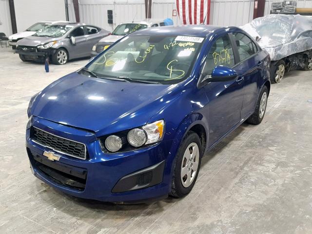 1G1JA5SH6D4113847 - 2013 CHEVROLET SONIC LS BLUE photo 2