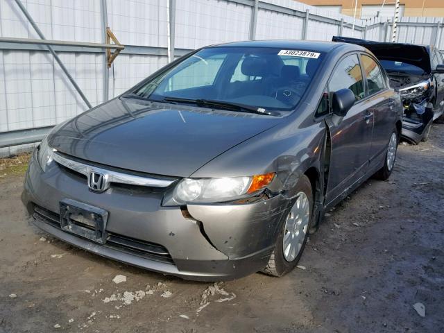 2HGFA16346H022068 - 2006 HONDA CIVIC DX V GRAY photo 2