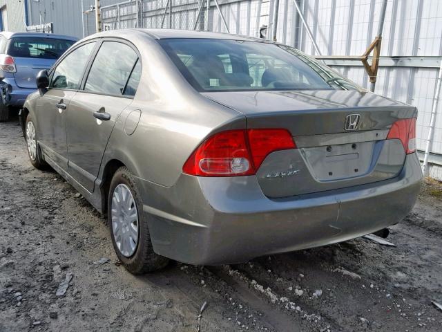 2HGFA16346H022068 - 2006 HONDA CIVIC DX V GRAY photo 3