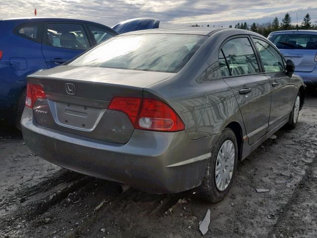 2HGFA16346H022068 - 2006 HONDA CIVIC DX V GRAY photo 4